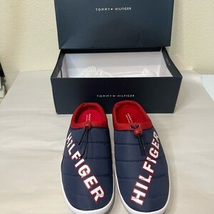 TOMMY HILFIGER TELLER MENS BLUE QUILTED SLIP ON SNEAKERS SHOES 10.5